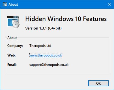 Hidden Windows 10 Features license