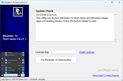 Windows 10 Start menu Fix