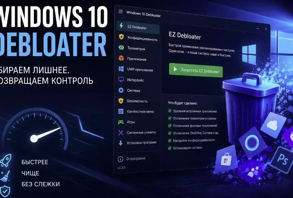 Windows 10 Debloater logo
