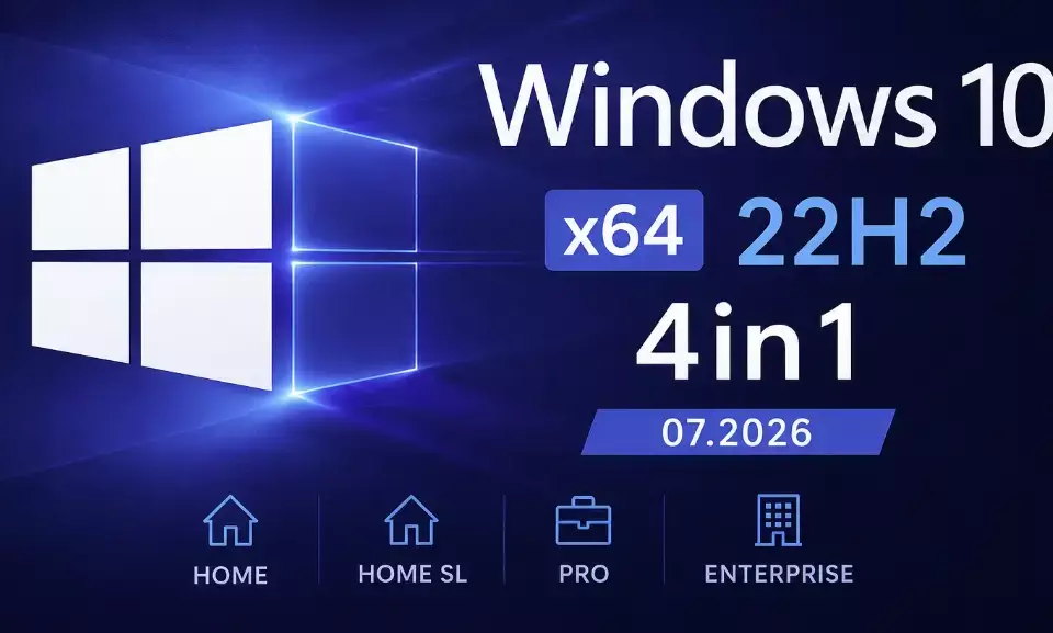 Windows 10 x64 22H2 4in1 by OVGorskiy